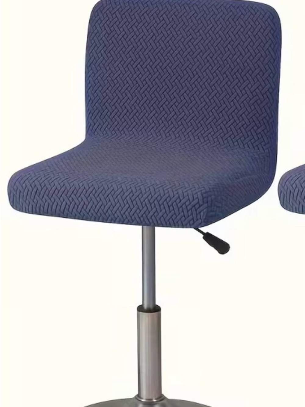 Swivel Stool slipcover in Deep Blue